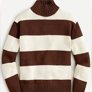 J.Crew Mockneck Rugby Stripe Sweater - NWT